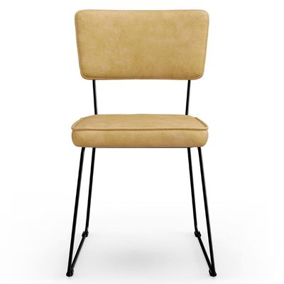 Kit 4 Cadeiras Decorativa Estofada Para Sala De Jantar Allana L02 Couríssimo Casco Fendi - Lyam Decor