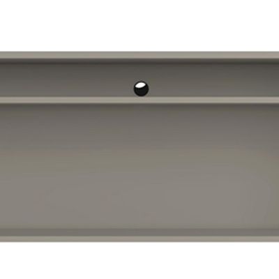 Rack Para Sala de Estar TV 85 Pol 4 Portas Pés Industrial Dourado Alef I03 Grigio - Lyam Decor