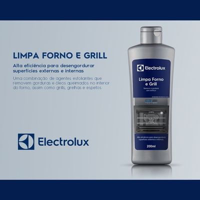 Limpa Forno e Grill Electrolux com 200ml Ação Desengordurante Não se aplica