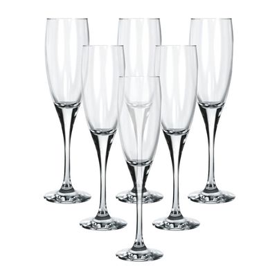 Conjunto 6 Taças para Champanhe 190ml Nadir Barone Única