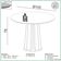 Mesa De Jantar Redonda Pés Ripado Orgânico 105cm Ceci D03 Off White Freijó - Lyam Decor