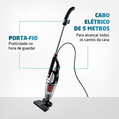Aspirador De Pó Mondial Turbo Premium Ap-31 Aspirador Po-220v-preto/laranja