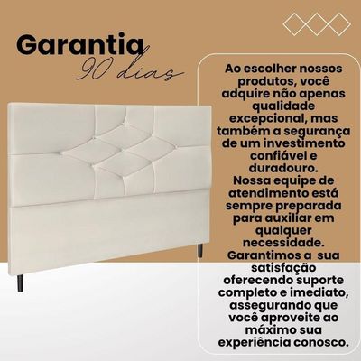 Cabeceira Cama Box Casal 140 Cm Camboriú Suede Cinza