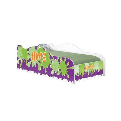 Cama Fun Slime Menino Solteiro Com Colchão
