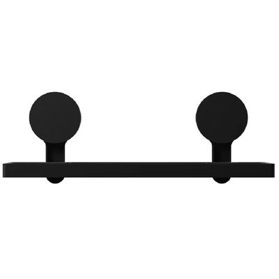 Prateleira 32,1x11,5cm Simples Com Adesivo Preto Fosco - Ad4-ps*pr-fos - Astra