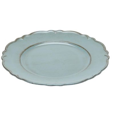 Sousplat 33 cm Patinado de Plastico Moon Verde - Lyor