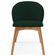 Kit 04 Cadeiras de Jantar e Estar Living Estofada Mia L02 Suede Verde Musgo - Lyam Decor