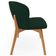 Kit 04 Cadeiras de Jantar e Estar Living Estofada Mia L02 Suede Verde Musgo - Lyam Decor