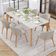 Kit 04 Cadeiras de Jantar e Estar Living Estofada Mia L02 Bouclê Creme - Lyam Decor