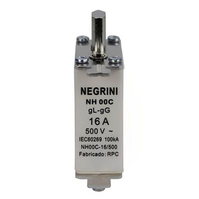 Fusível Nh00c 16a X 500 Volts - Nh-00c-16-500 - Negrini
