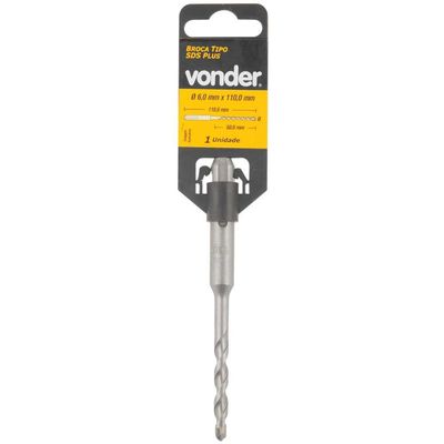 Broca Sds Plus 6,0X 50X110 Vonder