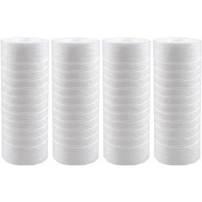 Kit 4 Refis Ranhurados de Reposição 7" Melt Blown para Filtro de Máquina de Lavar Maqlav Acquabios