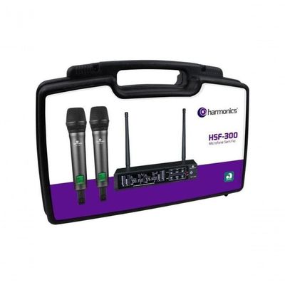 Microfone Sem Fio Harmonics Hsf-300 Duplo