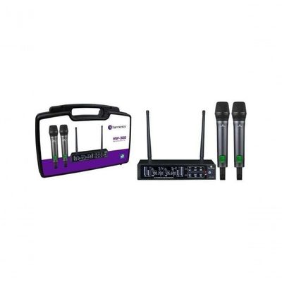 Microfone Sem Fio Harmonics Hsf-300 Duplo