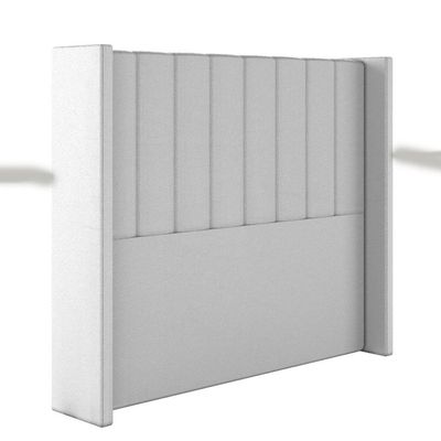 Cabeceira Estofada Queen 160 Cm Turquesa Corino Branco