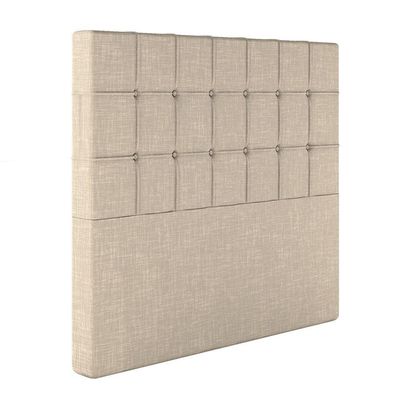 Cabeceira Estofada Queen 160 Cm Turmalina Linho Bege