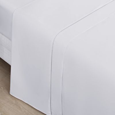 Jogo Cama Lençol Home Basic Queen 180 Fios c/ Ponto Palito 4 Peças - Branco