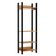Kit 02 Closet Guarda Roupa Cabideiro 02 Gavetas Modulado 220x73cm Leaf D03 Freijó Preto - Lyam Decor