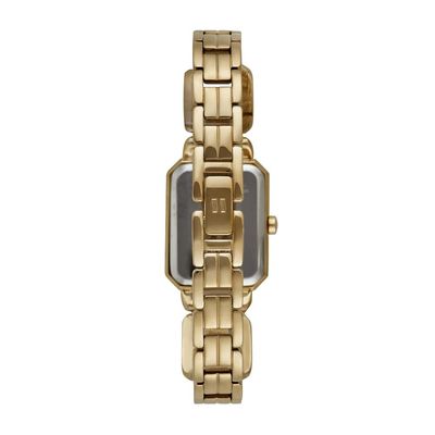 Relógio Seculus Feminino Ref: 23736lpsvdb1 Retangular Bracelete Dourado