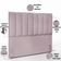 Kit Cabeceira Cama Box Casal 140cm Com Calçadeira Recamier Baú Dália W01 Suede Rosê - Lyam Decor