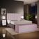 Kit Cabeceira Cama Box Casal 140cm Com Calçadeira Recamier Baú Dália W01 Suede Rosê - Lyam Decor