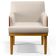 Kit 04 Poltronas Decorativas Para Sala Estar Beatriz W01 Linho Cru Couríssimo Camel - Lyam Decor