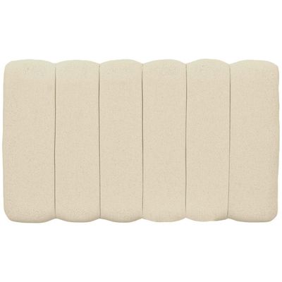 Cabeceira Cama Box Painel Solteiro 100 cm Dubai W01 Linho Cru  - Lyam Decor