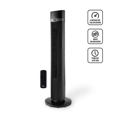 Ventilador Torre Com Controle Remoto WAP Air Silence 220V