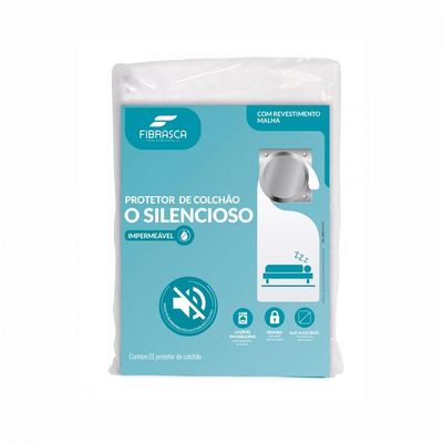 Protetor De Colchão Impermeável Queen Silencioso Lençol 160x200 Cm Fibrasca Branco