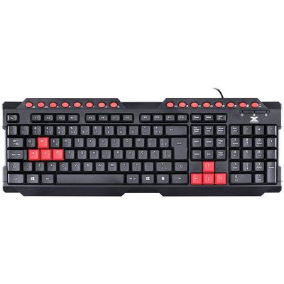 Teclado Usb Gamer Vx Gaming Dragon V2 Abnt2 1.8m Preto Com Vermelho - Gt100