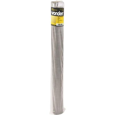 Tela Mosquiteiro 1,0x50m 1,5x5,0mm Cinza Vonder