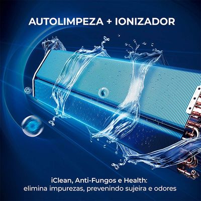 Ar-Condicionado Split Aiwa 9000 BTUs High Inverter Frio Wi-Fi Alexa e Google Assistente R32 220V