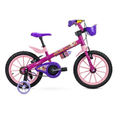 Bicicleta Infantil Aro 16 com Rodinhas Top Girl Nathor
