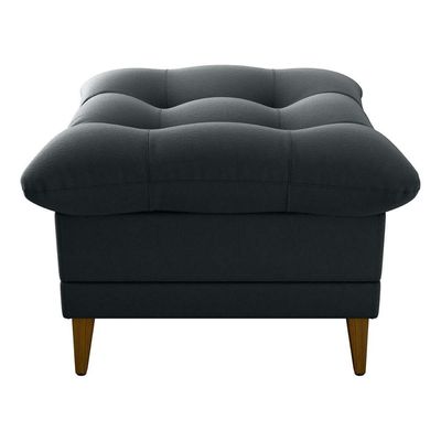 Poltrona De Amamentação Com Puff Montreal Suede Cinza Matrix Suede Cinza
