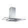 Coifa De Parede 80cm Vidro Reto Duto Slim Fogatti Inox 110V
