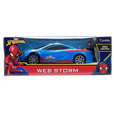 Veículo Controle Remoto Homem-Aranha Web Storm - Aerofólio
