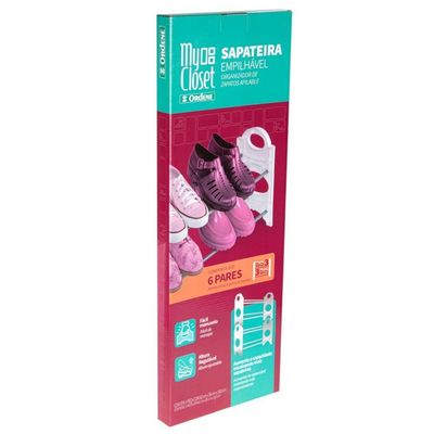 Sapateira Plástica Empilhável My Closet - Or66000 - Ordene