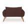 Sofá Opala Namoradeira Para Sala ? Balaqui Decor Cor:marrom
