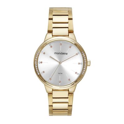 Relogio Mondaine Feminino Ref: 32681lpmvde1 Casual Dourado