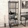 Estante Multiuso 5 Prateleiras Escritório Estilo Industrial Form C01 187x60 cm Preto Onix - Lyam Decor