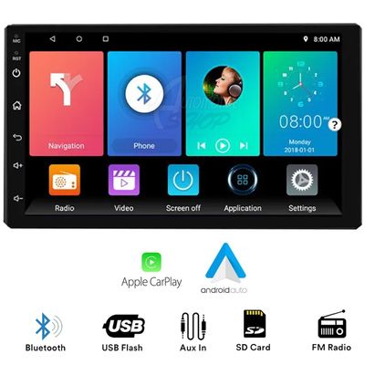 Cental Multimidia 7" Android Auto Car Play 2G 32G USB WIFI