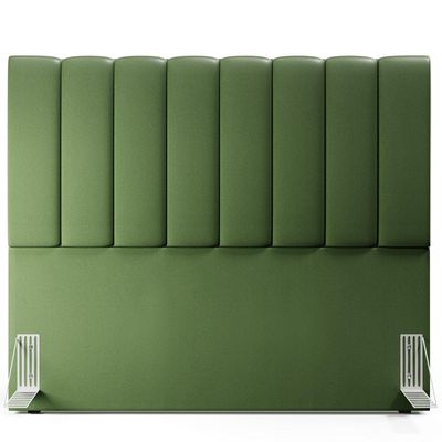 Cabeceira Cama Box Casal 140 cm Dália W01 Facto Verde Musgo - Lyam Decor
