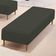 Puff Decorativo Sala de Estar Bali W01 Pés Palito 170x60cm Linho Verde Musgo - Lyam Decor