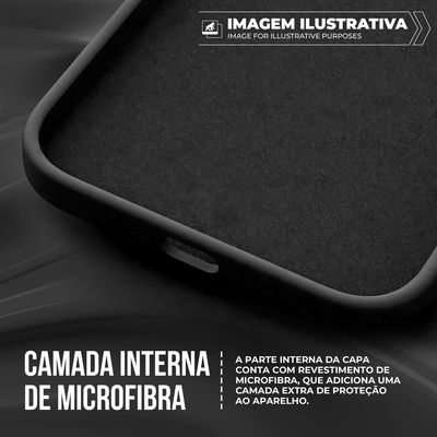 Capa para Xiaomi Poco M7 Plus - Silicon Veloz - Preta - Gshield