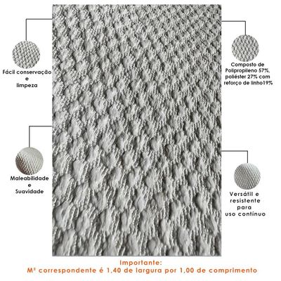 Tecido Rústico Bouclé Cru Para Poltrona Puff Cabeceira Estofados Decoração T02 Metro - Lyam Decor