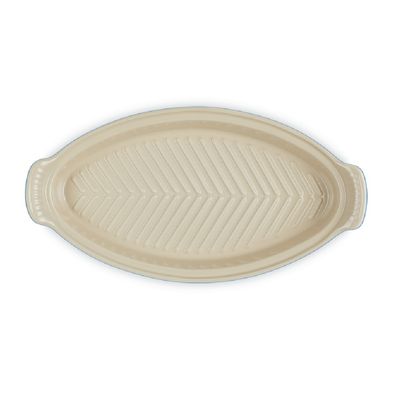TRAVESSA PARA PEIXE LE CREUSET COM TAMPA 34CM HERITAGE AZURE BLUE 81065602200350