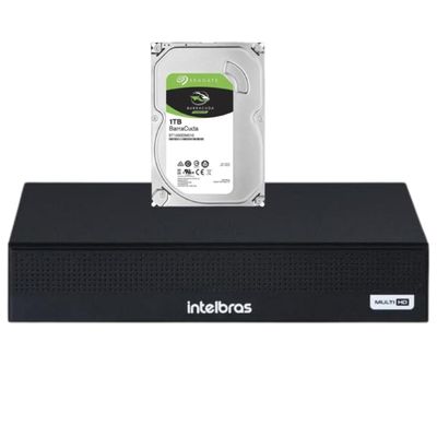 Kit 6 Câmeras Segurança Color 1080p 2.8mm Dvr Intelbras 1tb