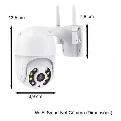 Kit 2 Camera Externa Ip Wifi Segurança Resistente Agua Full