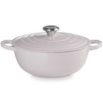 PANELA MARMITA LE CREUSET 26CM SIGNATURE FERRO ESMALTADO - Rosa Shallot
