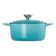 PANELA LE CREUSET REDONDA SIGNATURE EM FERRO FUNDIDO 16CM AZUL CARIBE  21177161702430